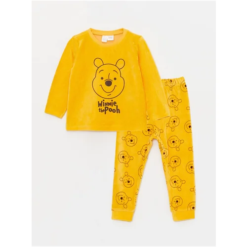 LC Waikiki Crew Neck Long Sleeve Winnie the Pooh Printed Baby Boy Pajama Set