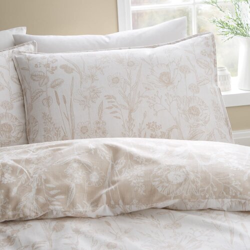 Bianca Bež flanelska posteljina za krevet za jednu osobu 135x200 cm Floral Toile &amp;ndash; Slike