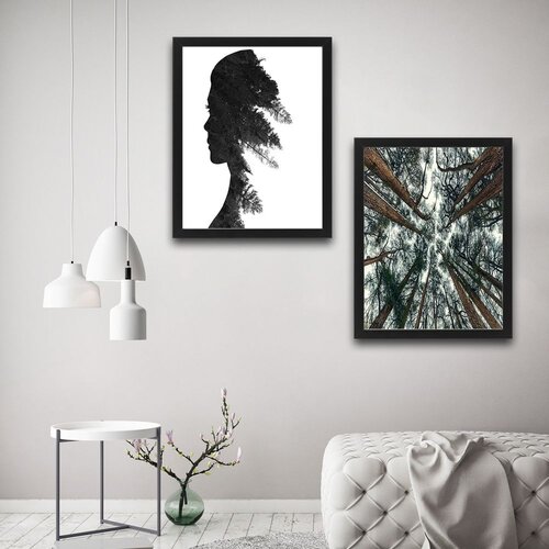 Wallity slika pine woman, 2 dela, 30 x 40cm Slike