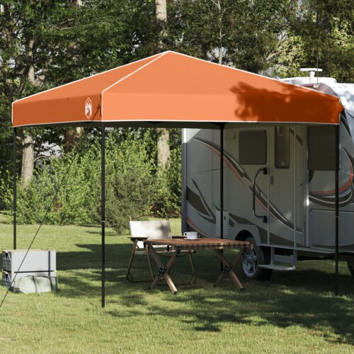 vidaXL Šator s nadstrešnicom Narančasta 250 x 250 x 227 / 236 / 245 cm Cijene
