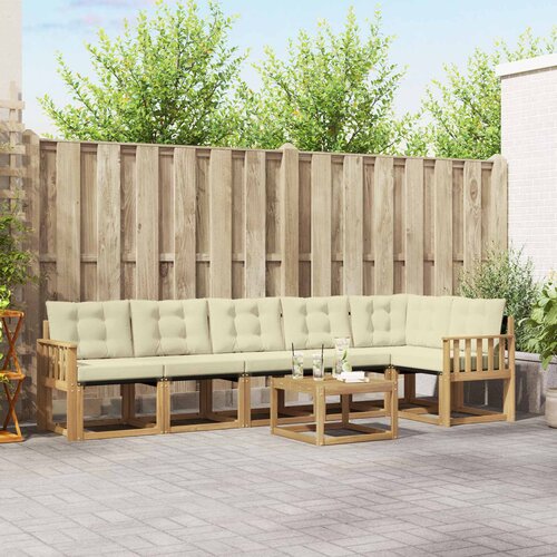  Set vanjskih sofa 7 kom. Bijela i krem Cijene