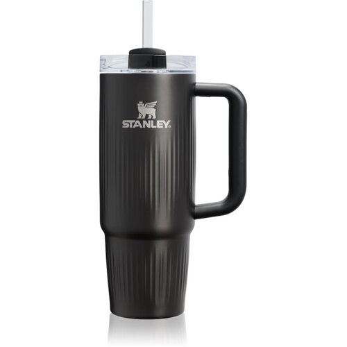 Stanley Quencher H2.O FlowState&amp;trade; Fluted Tumbler lonček iz nerjavečega jekla s slamico srednja Black PVD 890 ml Slike