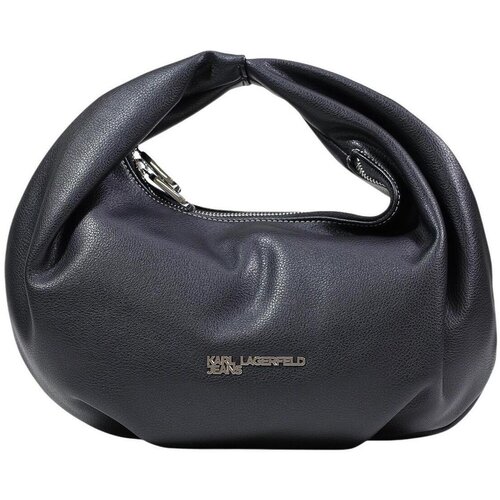 Karl Lagerfeld Ročne torbice KLJ Metal Logo Small Hobo B1W30242 Črna Cene