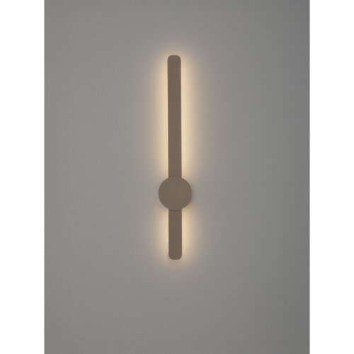 Nova Luce Sivo-bež aluminijasta LED stenska svetilka Norei &amp;ndash; Slike