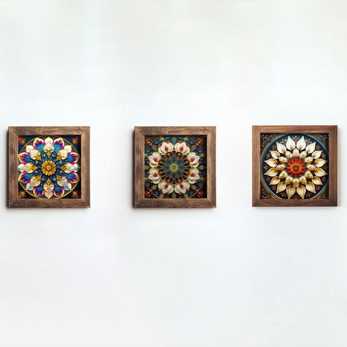 Wallity slika UKZM067, 3 dela, 16 x 16 x 2 cm Slike