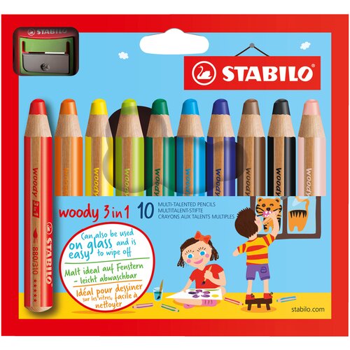 Stabilo Woody 3 v 1, 10 delni komplet Cene