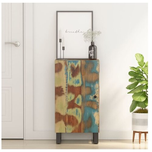 VidaXL Komoda z vrati 40x31x75 cm trden predelan les Slike