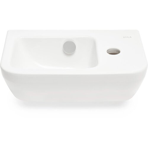 Vitra 7091-003-0029 Integra 37 x 22 cm desna izvedba keramični umivalnik z odprtino za armaturo Slike