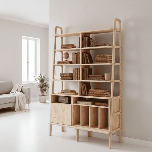 Hanah home polica za knjige CPT4780-190, 120 cm, prirodno drvo Cene