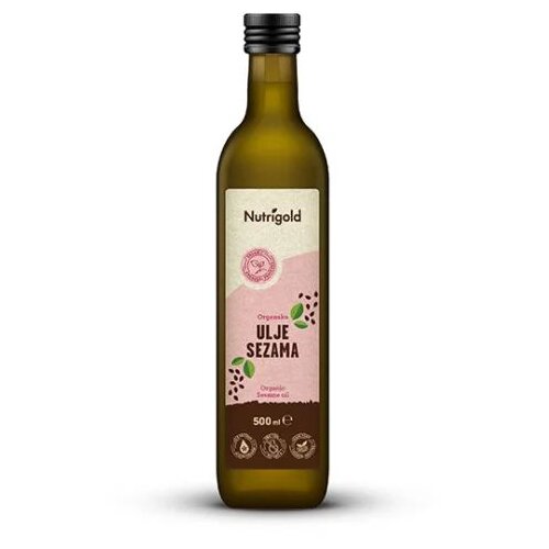 Nutrigold Sezamovo ulje hladno pre&amp;scaron;ano - Organsko 500ml Slike