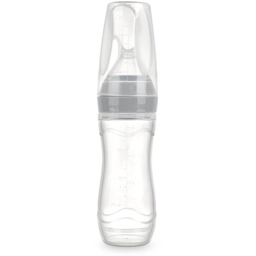 Haakaa plastična bočica sa žlicom za hranjenje gray Slike