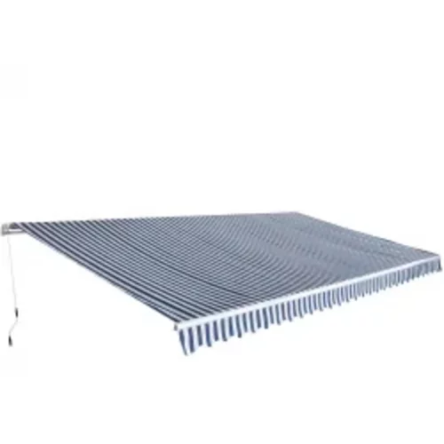 vidaXL Ročno zložljiva tenda 600 cm modro/bela
