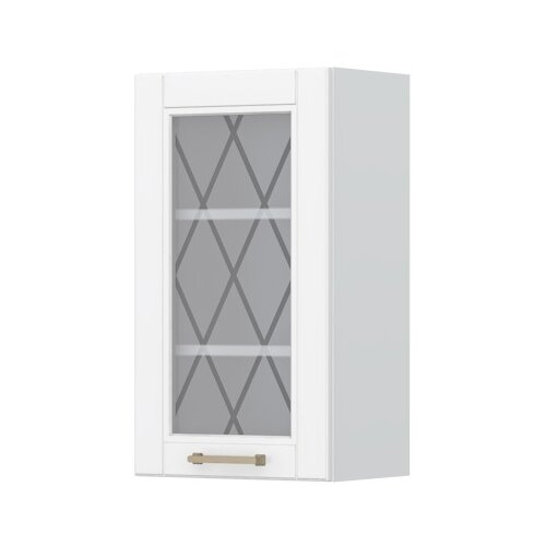 Jela VISEI ELEMENT S STEKLENIMI VRATCI ZA KUHINJO TARA V7-40-1KS-Bela mat lak Slike