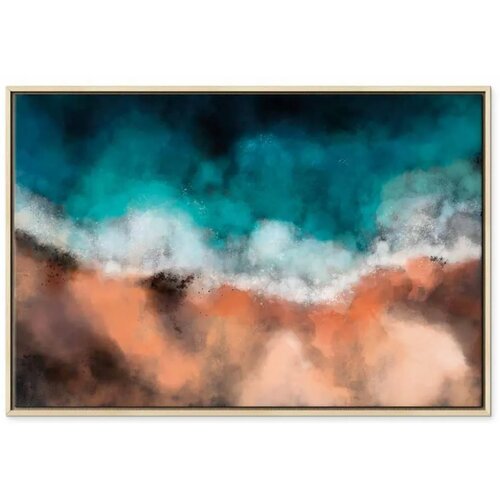  Slika - Waves in the Sand (1 Part) Wide 120x80 U prirodnom drvenom okviru Cene