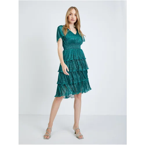 Orsay Green ruffle dress - Women