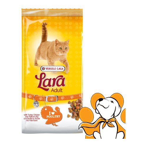 Lara Adult Cat Turkey&Chicken 2kg, Granule Za Odrasle Mačke Od 1 Godine Starosti Cene