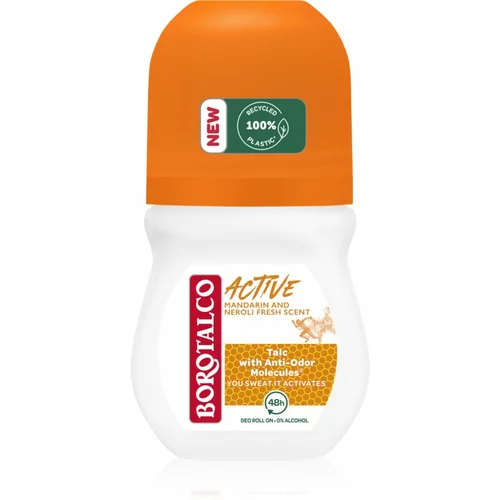 Borotalco Active Mandarin & Neroli osvježavajući dezodorans roll-on s kuglicom 50 ml