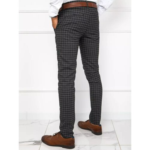 DStreet Dark gray UX3778 men's trousers Slike