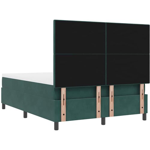  LED Box Spring Krevet Tamnozelena 160 x 200 cm Bar&amp;scaron;un Slike