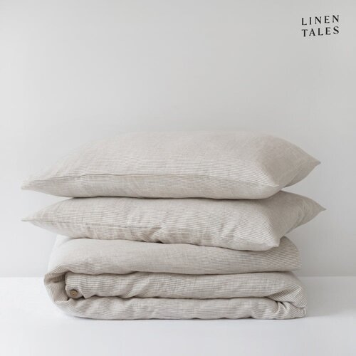 Linen Tales Bijelo-bež lanena posteljina za krevet za jednu osobu 135x200 cm &amp;ndash; Slike