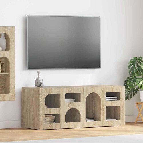 TV omarica Sonoma hrast 100 x 35 x 40 cm Konstruiran les, (5000112713) Cene