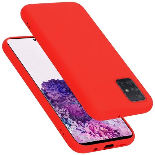Cadorabo Ohi&amp;scaron;je, združljiv s Samsungom v tekoči rdeči barvi - za&amp;scaron;čitni pokrov iz fleksibilnega silikona TPU, (20587118) Slike