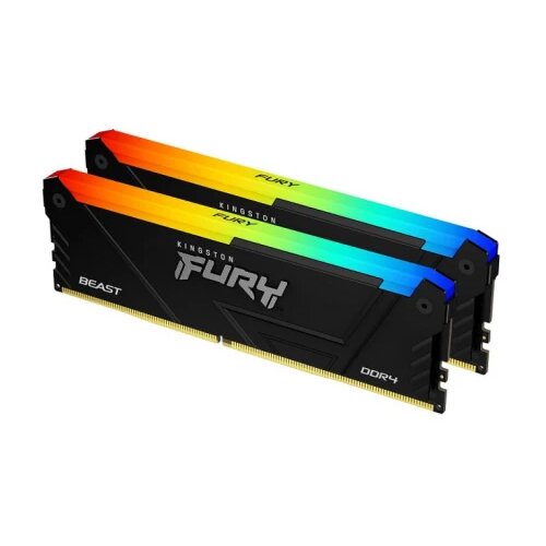Kingston DDR4 16GB (2x8GB) 3600MHz [fury beast rgb], non-ecc udimm, CL17 1.35V, 288-Pin 1Rx8, memory kit, w/rgb heatsink, xmp Cene