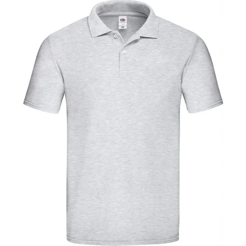 Fruit Of The Loom Light Grey Men's Polo Shirt Original Polo Friut of the Loom