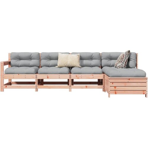 vidaXL 5-dijelni set vrtnih sofa od masivnog drva duglazije Cene