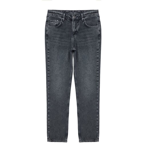 Trendyol Dark Navy Blue Relax Fit Boyfriend Jeans Denim Trousers Slike