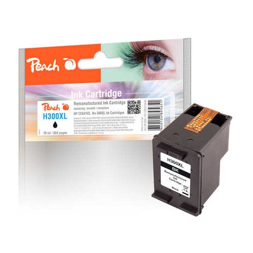 Peach ČRNILO HP 300XL CC641EE 19ml BLACK 313649, (20386470) Slike