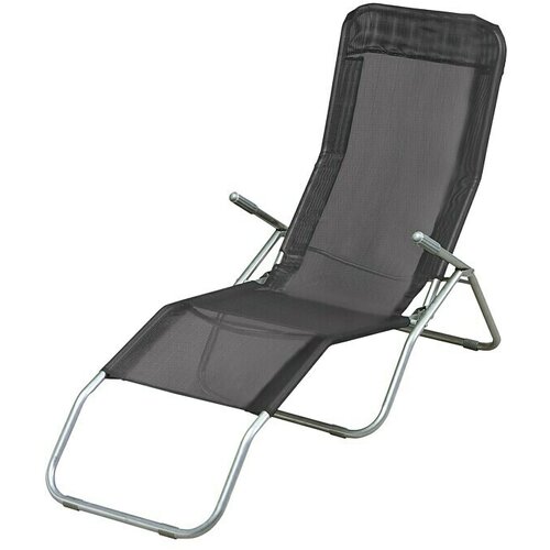  Ležaljka za sunčanje (D x &Scaron; x V: 157,5 x 49,5 x 98,5 cm, Crna, Preklopno) Cijene