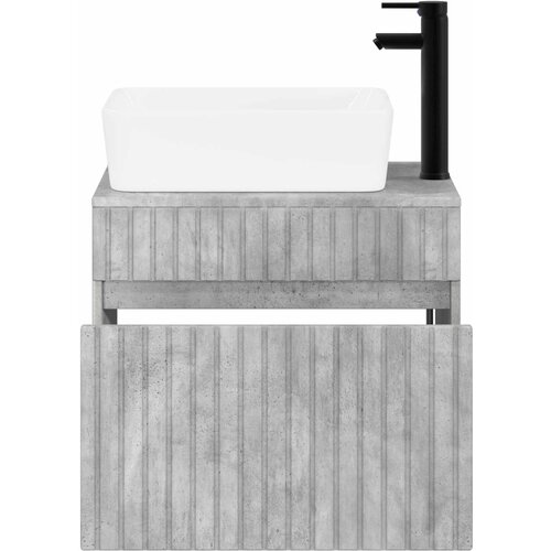  Set namje&amp;scaron;taja za kupaonicu Betonska siva Konstruirano drvo 59 x 44,5 x 50 cm Slike