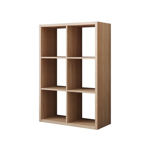 ADRK Stenski regal Cleo IV z 6 policami, hrast Sonoma - SONOMA-SONOMA HRAST Cene