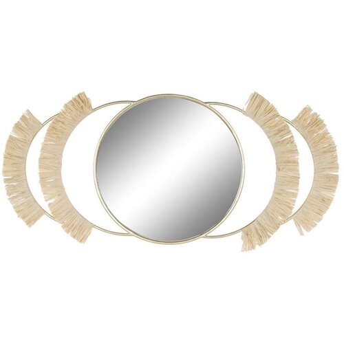  Zidno ogledalo DKD Home Decor zlatan Prirodno šiške Boho 89 x 2 x 40 cm Cene