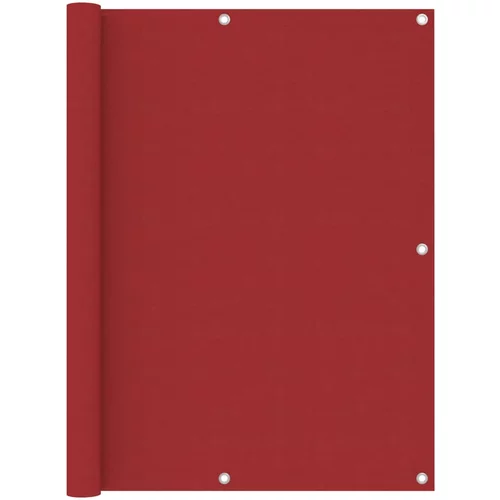 vidaXL balkonski zastor crveni 120 x 300 cm od tkanine Oxford