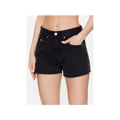 Tommy Jeans Jeans kratke hlače Hot Pant DW0DW15591 Črna Regular Fit