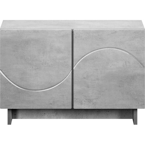  TV stalak 60 x 34.5 x 40 cm Betonska siva Konstruirano drvo Slike