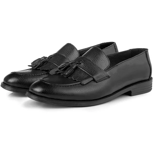 Ducavelli Tassel Genuine Leather Men's Classic Shoes, Loafers Classic Shoes, Loafers.