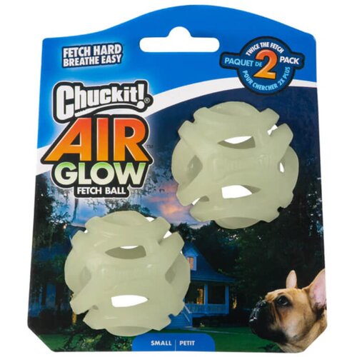 Chuckit! Air Glow svetleča mrežasta žogica S, 2 kos - 4,5 cm Cene