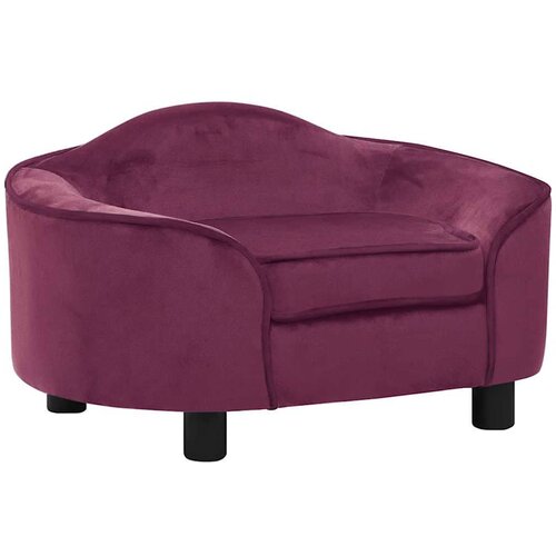 SOFA za pse bordo 67 x 47 x 36 cm pli&amp;scaron;ana Slike