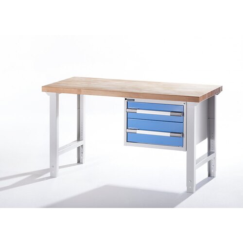eurokraft pro Delovna miza, modularni sistem serije 7, 2 predala, ŠxG 1500 x 700 mm Cene
