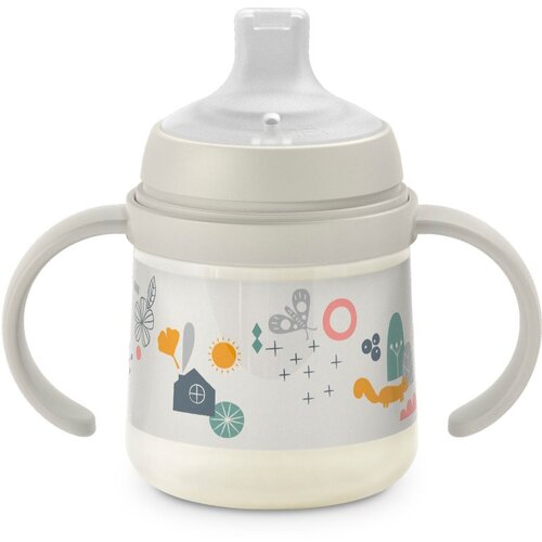Suavinex Walk First dječja bočica s ručkama 6 m+ Cream 150 ml Slike