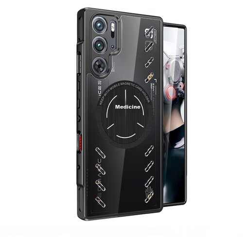  Sidefu Maska za mobilni telefoubia Red Magic 9 Pro / Nubia Red Magic 9 Pro+ / Nubia Red Magic 9S Pro / Nubia Red Magic 9S Pro+, Crna Cene