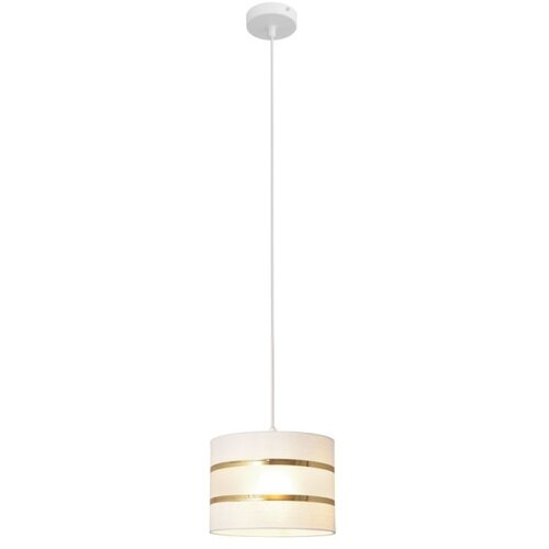  Luster na sajli HELEN 1xE27/15W/230V &amp;Oslash; 20 cm bela/zlatna Slike
