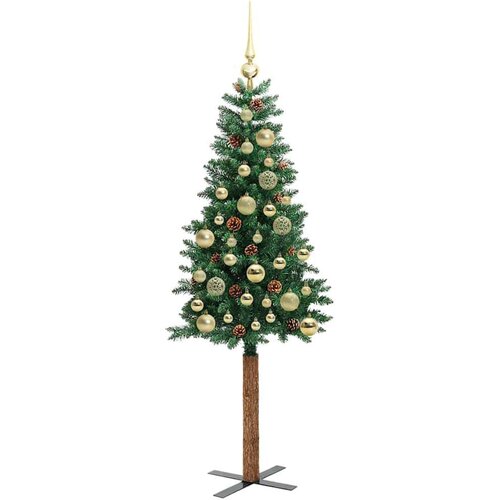 VidaXL Mr&amp;scaron;avo božićno drvce Zelena 150 cm PVC i čvrsto drvo bora Slike