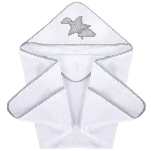 Alberomio ručnik sa kapuljačom 100x100 white/grey Cijene