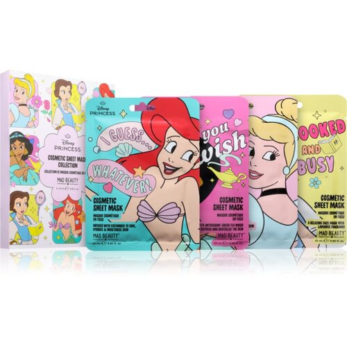 Mad Beauty Disney Princess Express Yourself set sheet maski s hidratantnim učinkom Slike