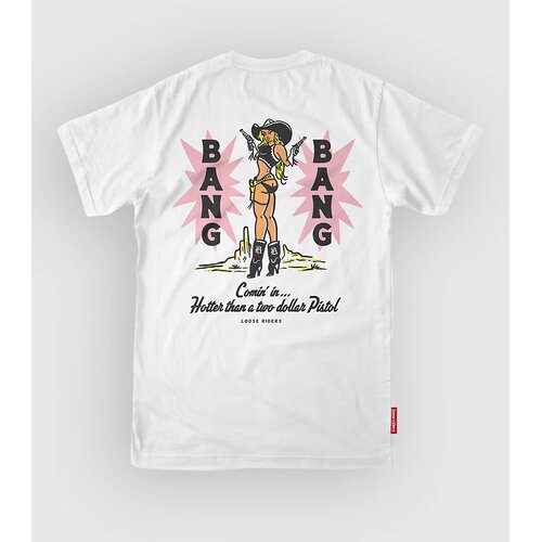 Loose Riders Bang Bang Tech Tee white Cene