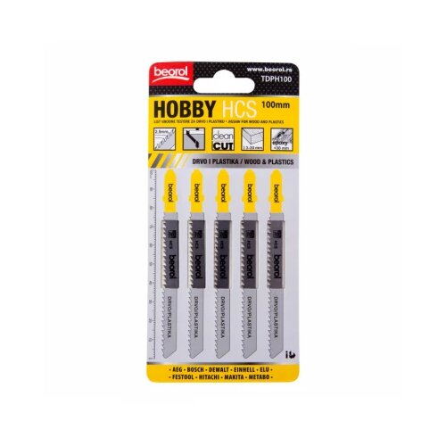 Beorol Testera ubodna za drvo i plastiku hobi 100mm 5/1 Cene